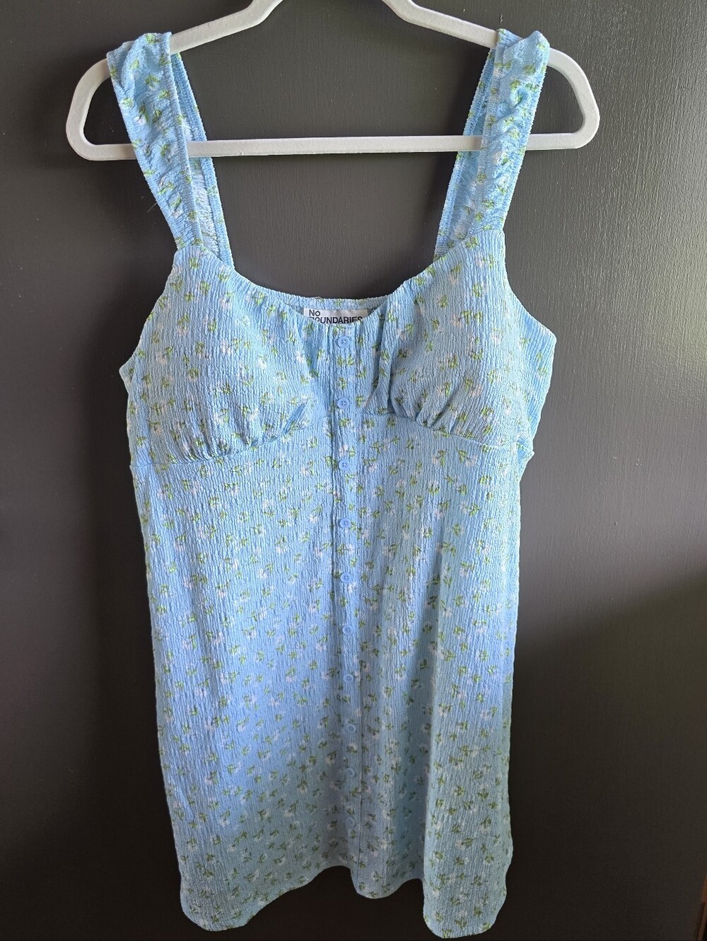 No Boundries Light Blue Floral Sundress
